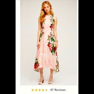Anthropologie Pankaj & Nidhi Butterfly Garden midi dress, NWT size 6